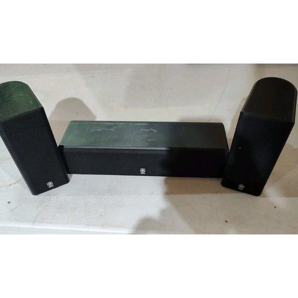Yamaha surround speakers LOT of 3 In   Tested & Working NXc230 and NxC230p